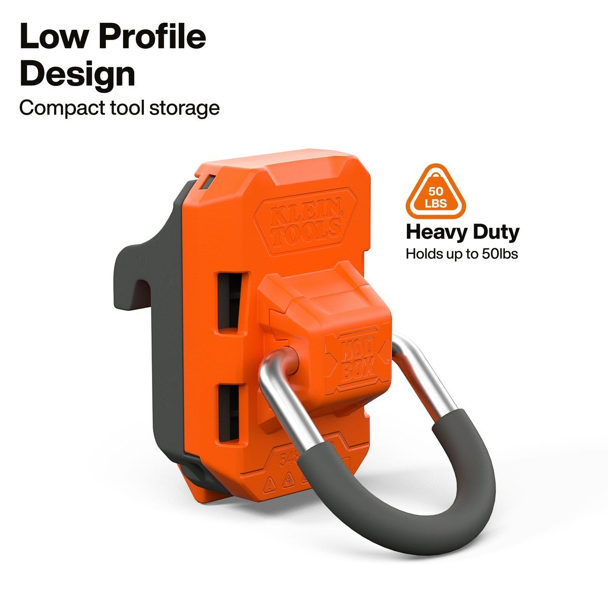 Klein Tools 54861MB MODbox Wall System D-Ring Tie-Down Anchor for Wall Storage (2 Pack) - 2