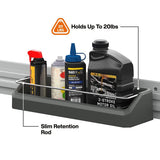 Klein Tools 54863MB MODbox Wall System Narrow Shelf 15.4" x 6.21" x 3.18" Gray - 3