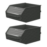 Klein Tools 54864MB MODbox Wall System Large Bin with Clear Window 12.04 x 8.02 x 5.28" (2 Pack)