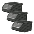 Klein Tools 54865MB MODbox Wall System Small Bin with Clear Window for MODbox Rail System (3 Pack)