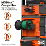 Klein Tools 54866MB MODbox Spool Holder Rail Attachment for 500' Wire Spools 20 lb Capacity - 4