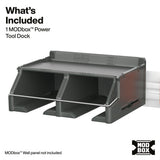 Klein Tools 54867MB MODbox Wall System Power Tool Dock for Wall Storage 11.66" x 10.33" x 5.44" - 2