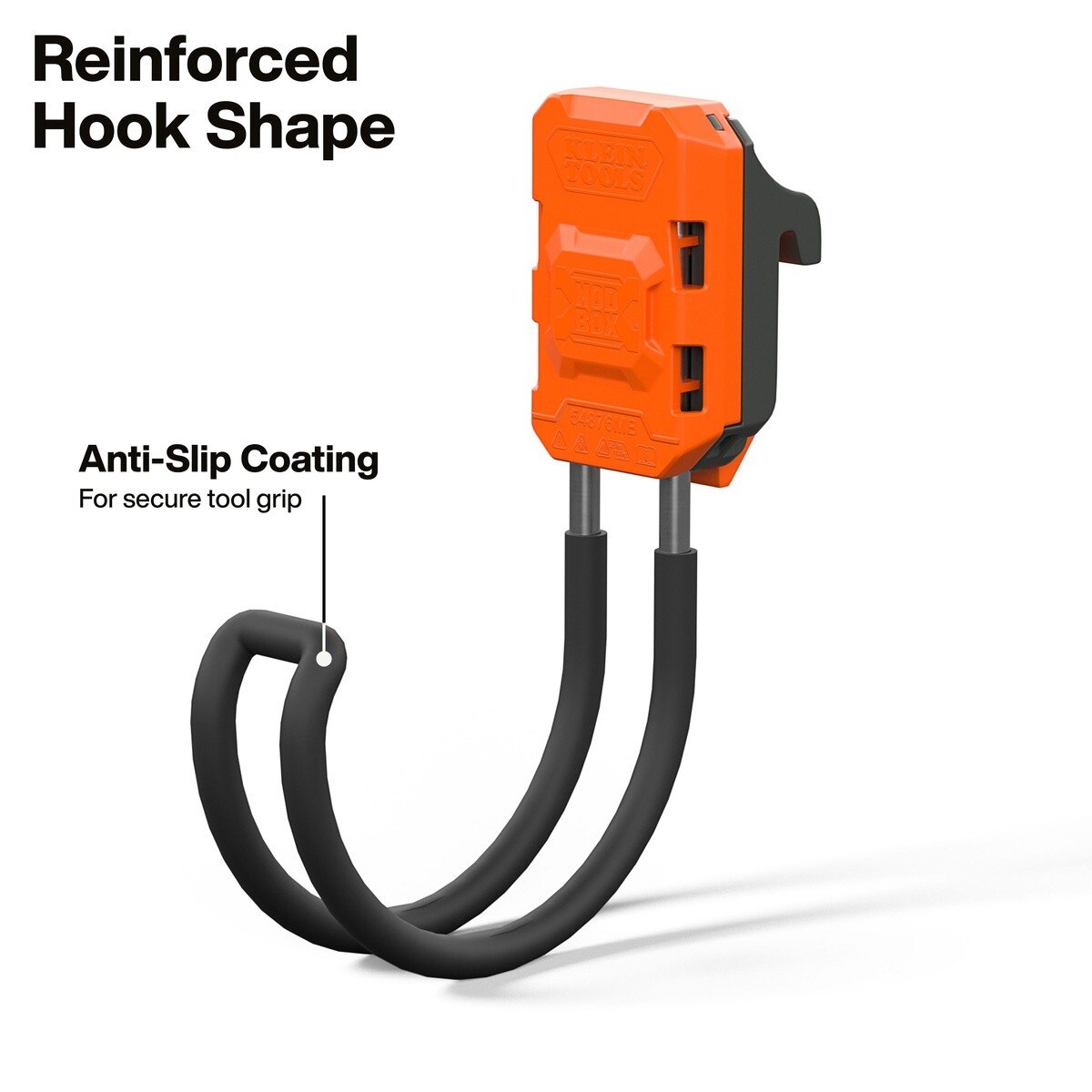 Klein Tools 54876MB MODbox Wall System J Hook Storage Hook for Cords and Long Tools - 2