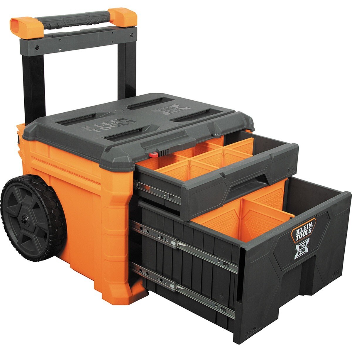 Klein Tools 54901MBR Replacement Divider for 54801MB Large Drawer, Plastic, Orange, 16.63 in x 9.69 in x 2 in (2 Pack) - 3