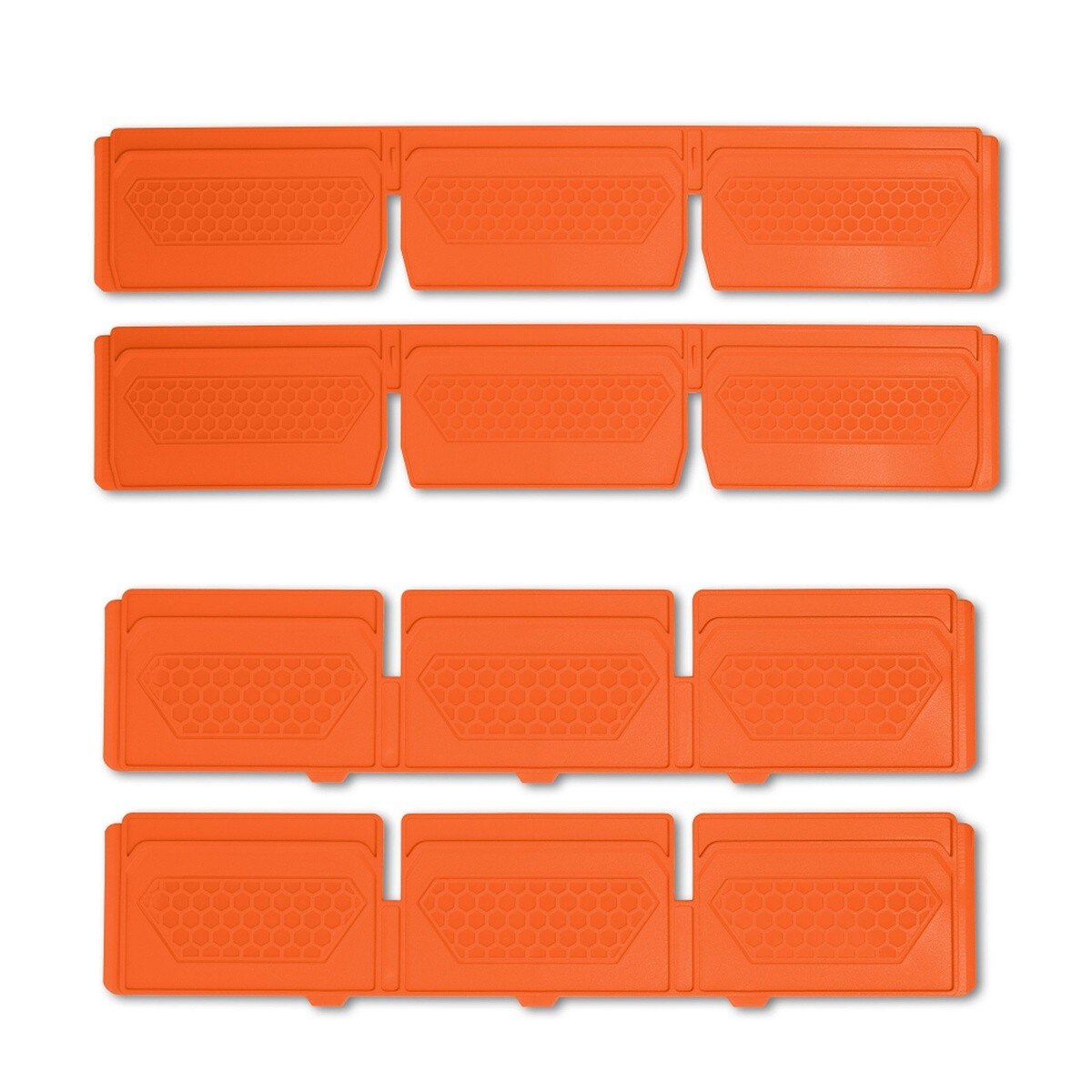Klein Tools 54923MBR Replacement Dividers for MODbox 54823MB Drawer, Orange Plastic, 12.28 in. L x 4.13 in. W x 2.12 in. H (10 Pack) - 2