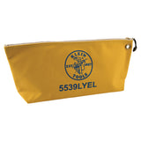 Klein Tools 5539LYEL Canvas Bag with Zipper, Large Yellow