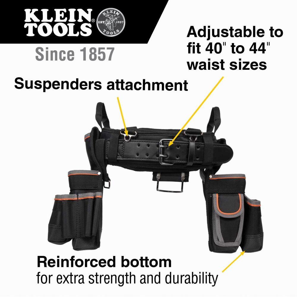 Klein 55429 Tradesman Pro Electrician's Tool Belt, XL - 5