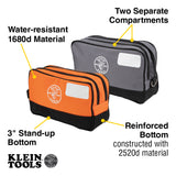 Klein 55579 Double Zipper Tool Bag, 2-Pack - 2