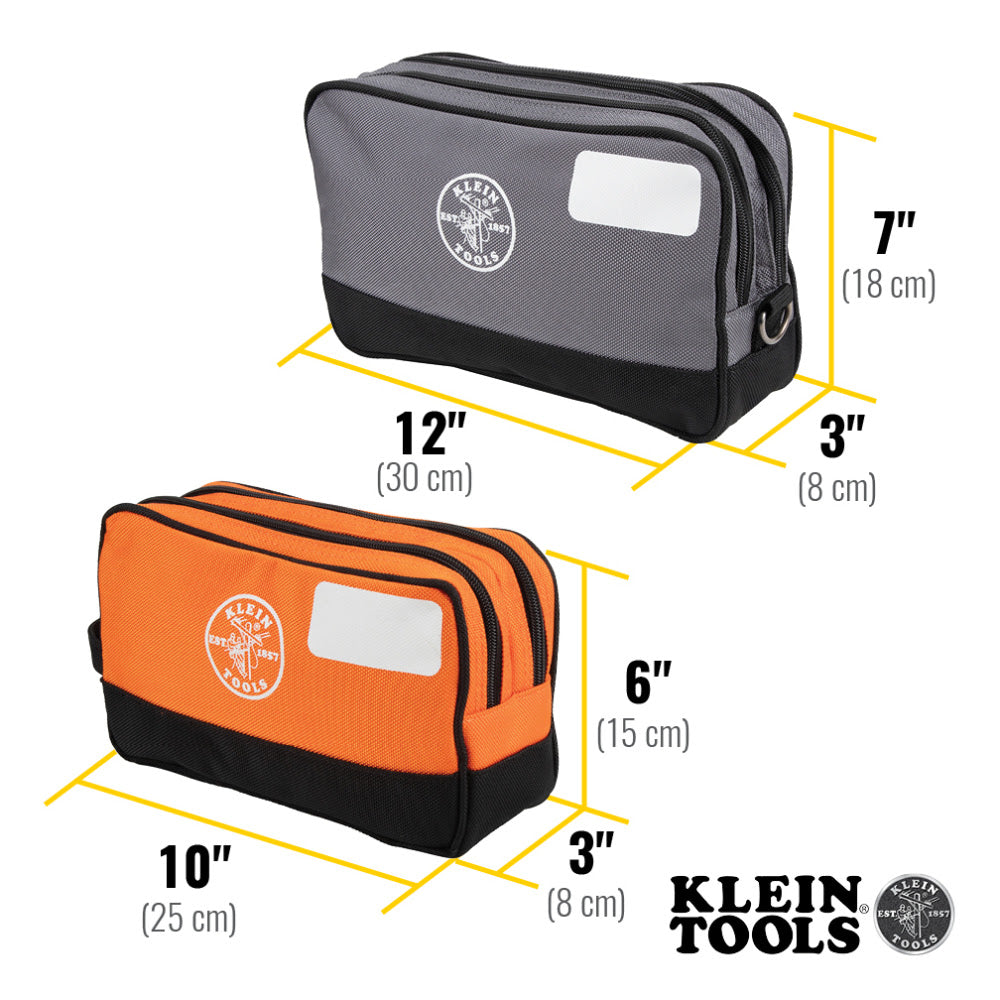 Klein 55579 Double Zipper Tool Bag, 2-Pack - 3