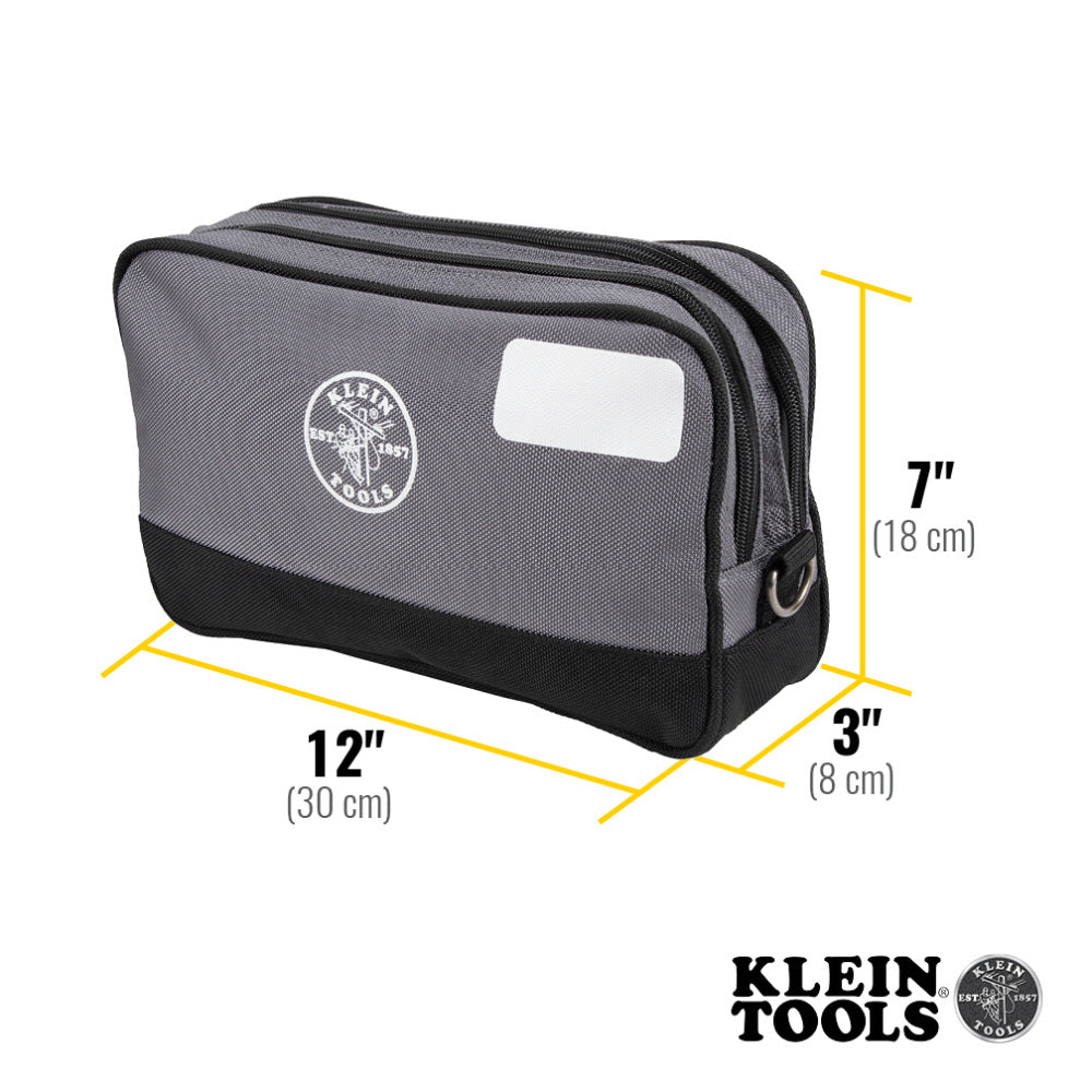 Klein 55583 Double Zipper Bag, 12 x 7" - 2