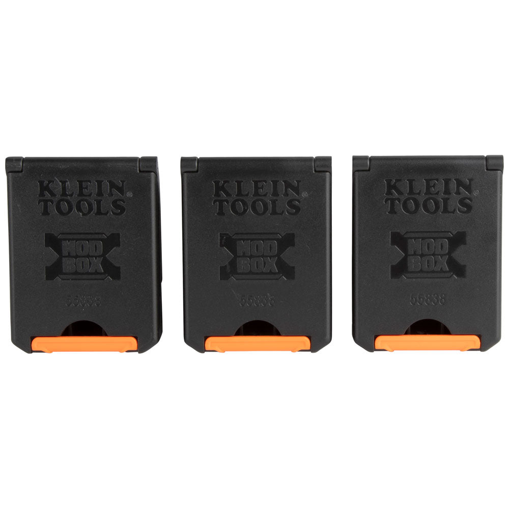 Klein 55838MB MODbox Tool Belt Pouch Clips, 3-Pack