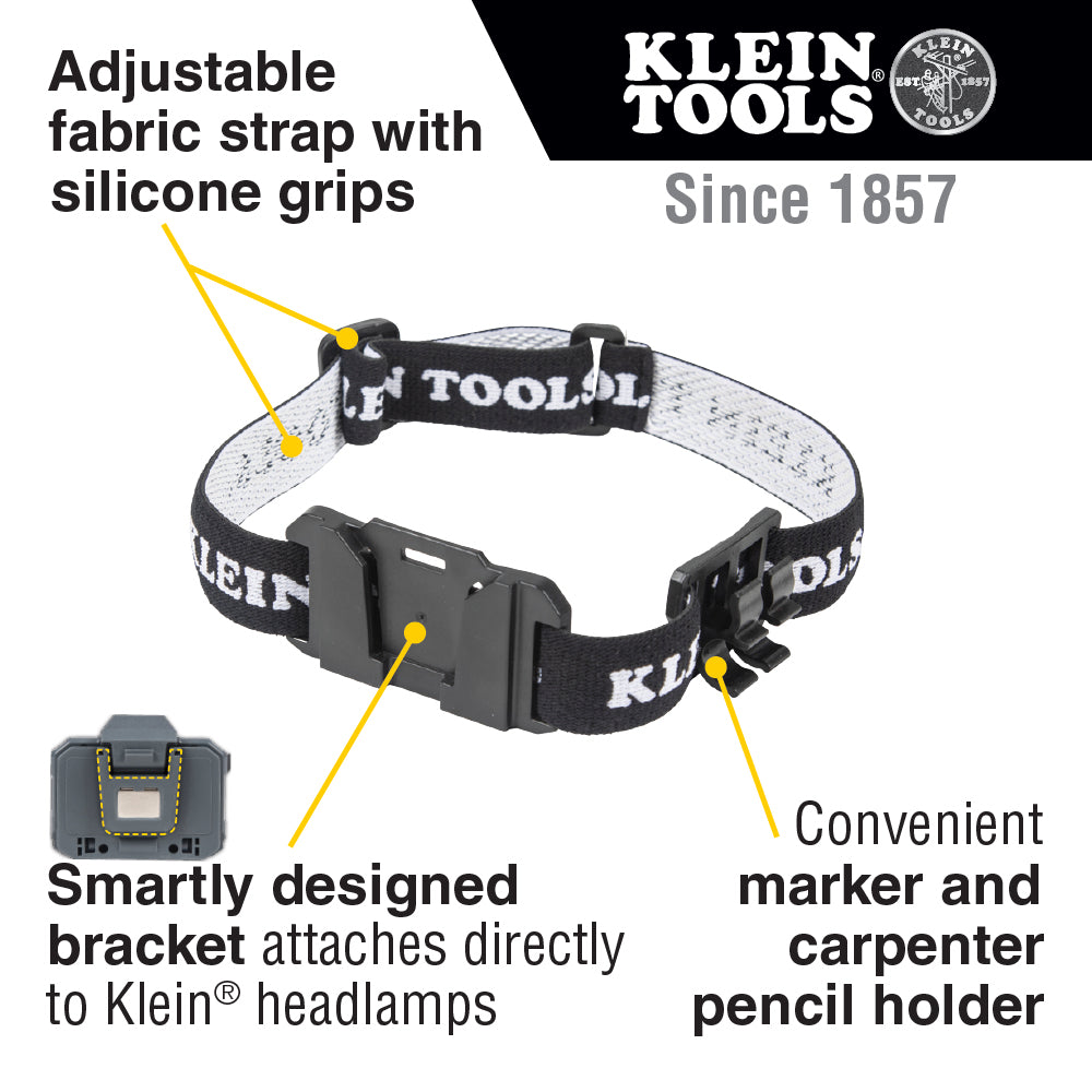 Klein 56060 Headlamp Bracket with Fabric Strap - 2