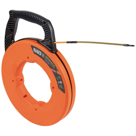 Klein 56351 Fiberglass Fish Tape with Spiral Steel Leader, 100-Foot