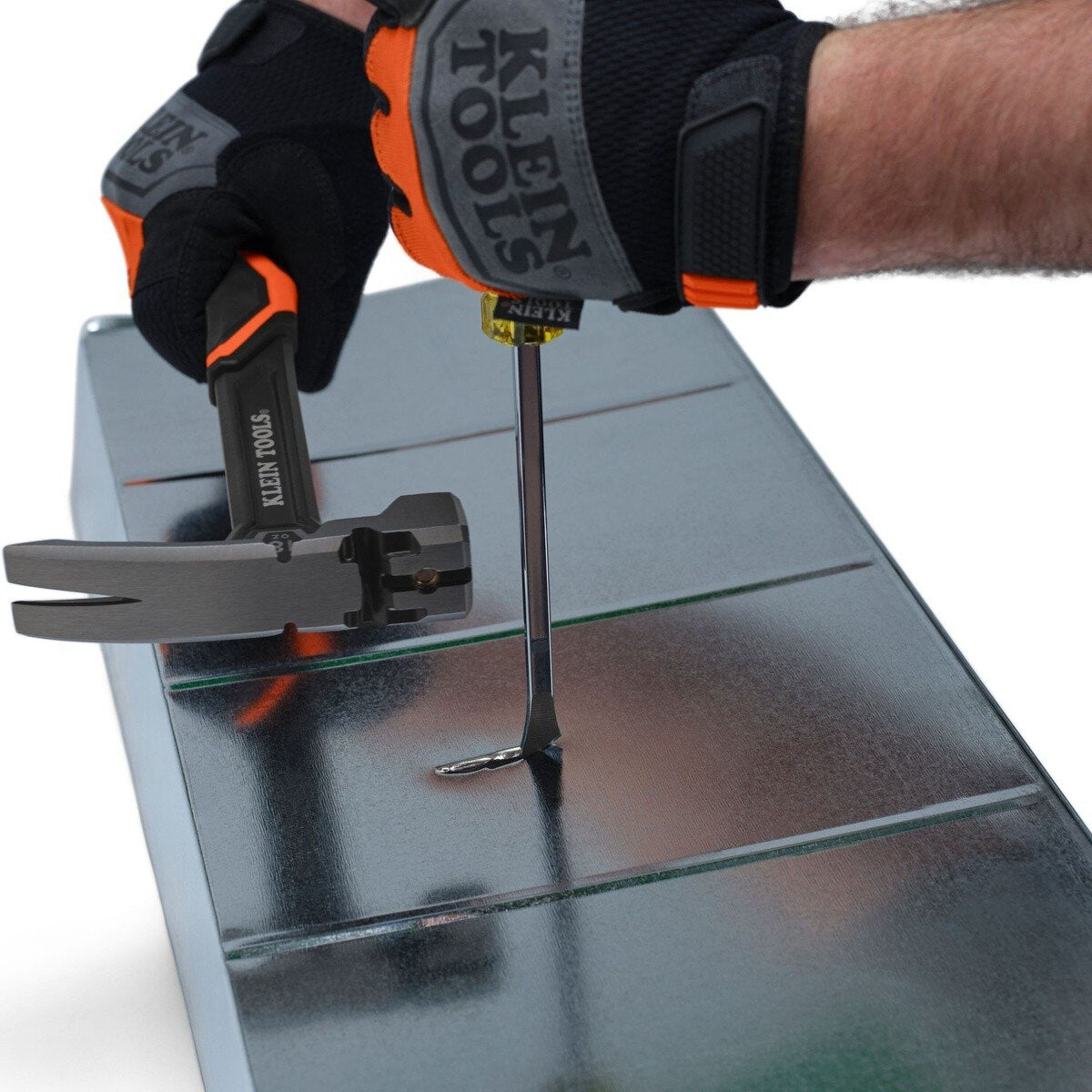 Klein Tools 60012DD 11.41" HVAC Duct Slitter Demolition Driver with 6" Shank - 5