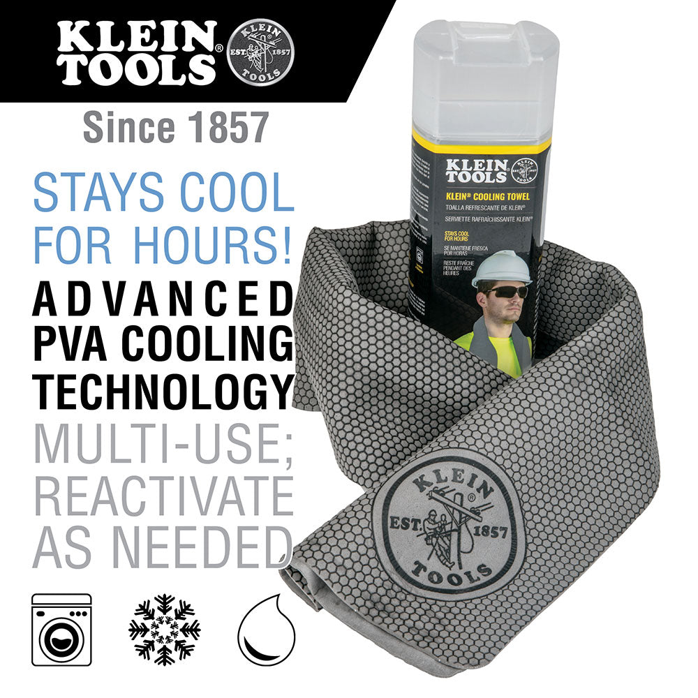 Klein 60093 Klein Cooling Towel, Gray - 5