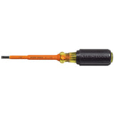 Klein Tools 601-4-INS Insulated Screwdriver, 3/16" Cabinet, 4"