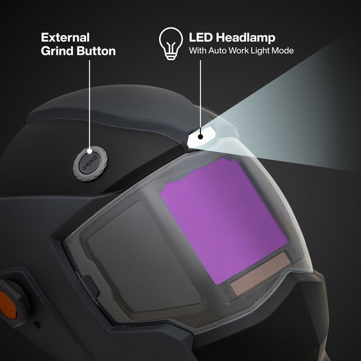 Klein Tools 60141 Phoenix Series Panoramic Welding Helmet with 15.3 Square Inch ADF and Integrated Cooling Fan - 3