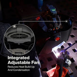 Klein Tools 60141 Phoenix Series Panoramic Welding Helmet with 15.3 Square Inch ADF and Integrated Cooling Fan - 4