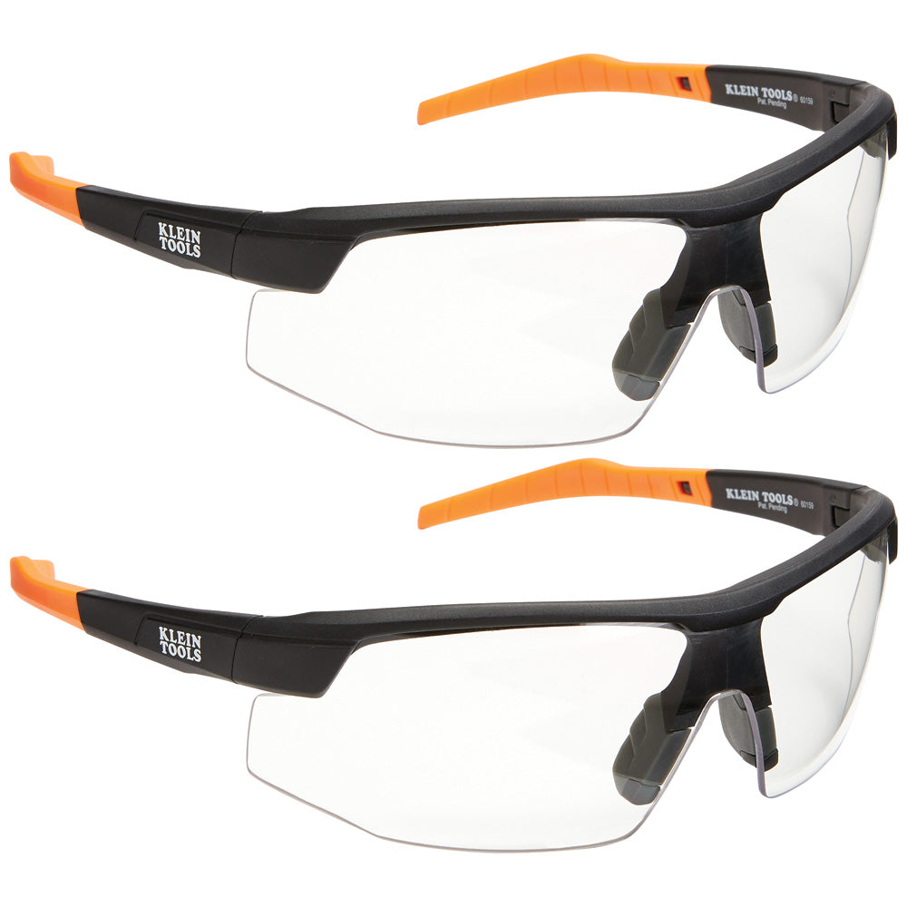 Klein 60171 Standard Safety Glasses, Clear Lens, 2-Pack