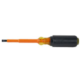 Klein Tools 602-4-INS 1/4" Cabinet Tip Insulated Screwdriver, 4" - 4