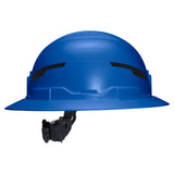 Klein Tools 60249T2 Class E Type 2 Non Vented Full Brim Hard Hat with Chin Strap Blue - 9