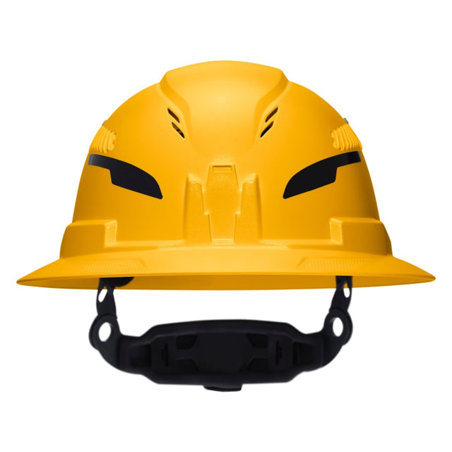 Klein Tools 60262T2 Class C Type 2 Vented Full Brim Hard Hat with Chin Strap Yellow