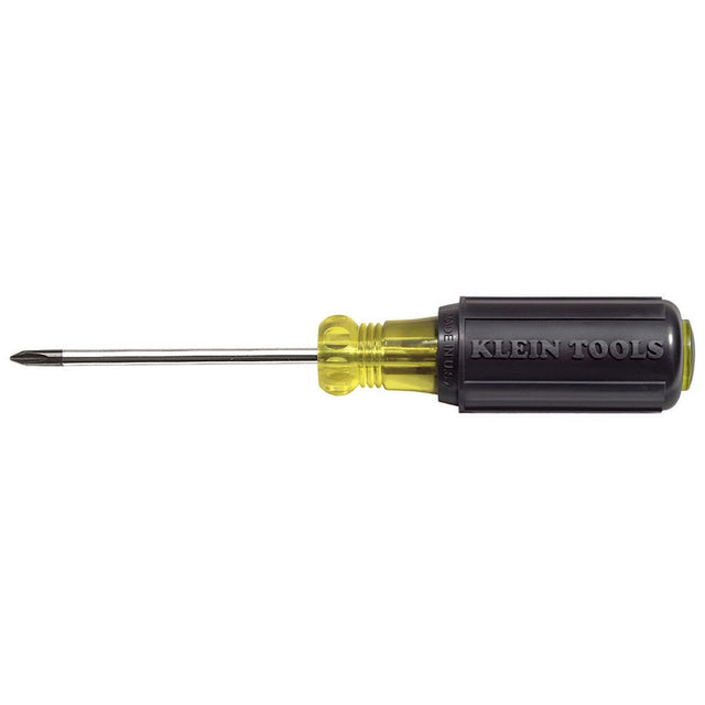 Klein Tools 603-3 #1 Phillips Screwdriver, 3" Round Shank