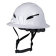 Klein 60400T2CND Class E Type 2 Non-Vented Full Brim Hard Hat with 4-Point Chin Strap White