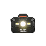 Klein Tools 60406T2RL Type 2 Non-Vented Full Brim Hard Hat with 300 Lumen Rechargeable Headlamp, White - 10