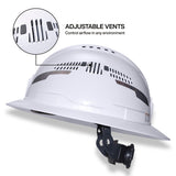Klein Tools 60407T2RL Type 2 Vented Full Brim Hard Hat with Rechargeable Headlamp, White - 3