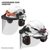 Klein Tools 60407T2RL Type 2 Vented Full Brim Hard Hat with Rechargeable Headlamp, White - 8