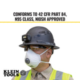 Klein 604403 N95 Disposable Respirator, 3-Pack - 6