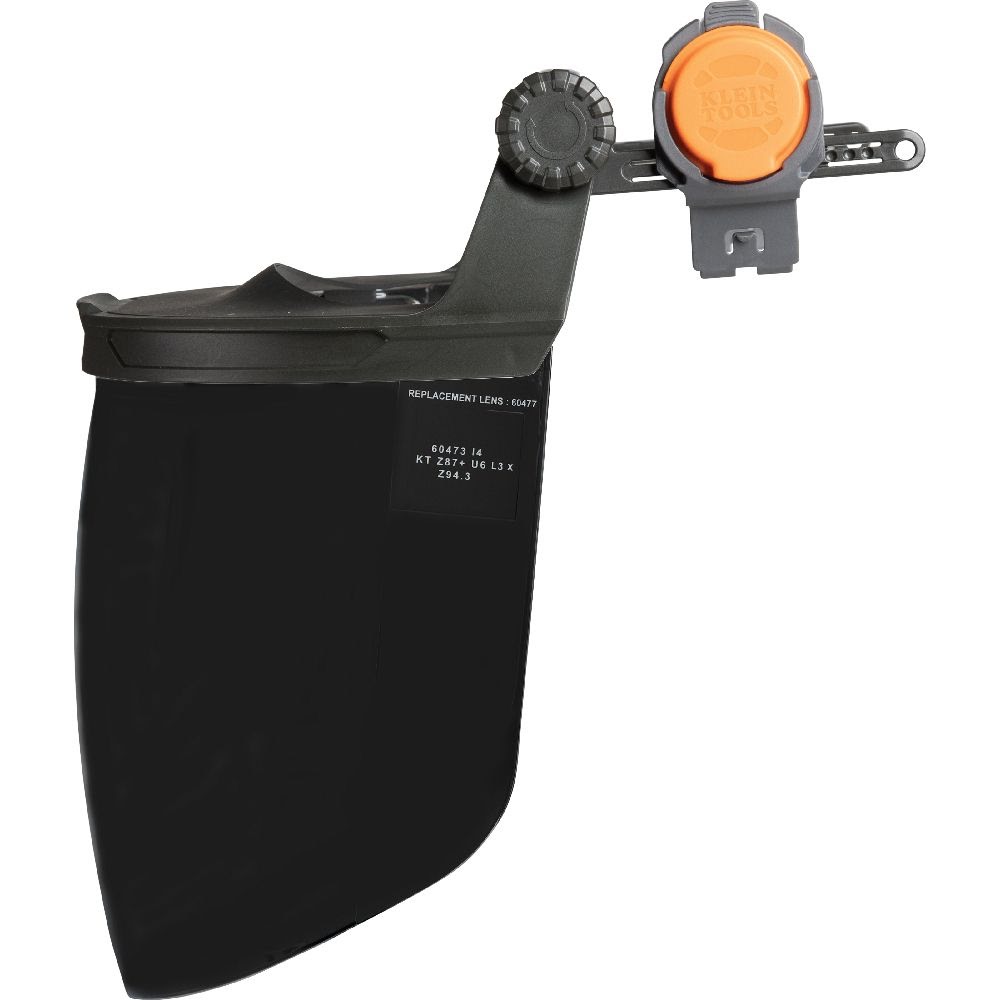 Klein 60473 Face Shield, Safety Helmet and Cap-Style Hard Hat, Gray Tint - 3
