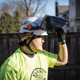 Klein 60473 Face Shield, Safety Helmet and Cap-Style Hard Hat, Gray Tint - 9