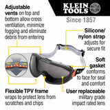 Klein 60482 Safety Goggles, Replacement Lens, Gray - 2