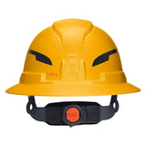 Klein Tools 60489T2 Class E Type 2 Non Vented Full Brim Hard Hat with Chin Strap Yellow - 8