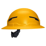 Klein Tools 60489T2 Class E Type 2 Non Vented Full Brim Hard Hat with Chin Strap Yellow - 9