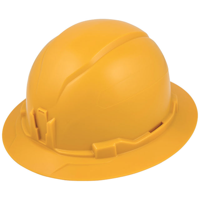 Klein 60489 Hard Hat, Non-Vented, Full Brim Style, Yellow