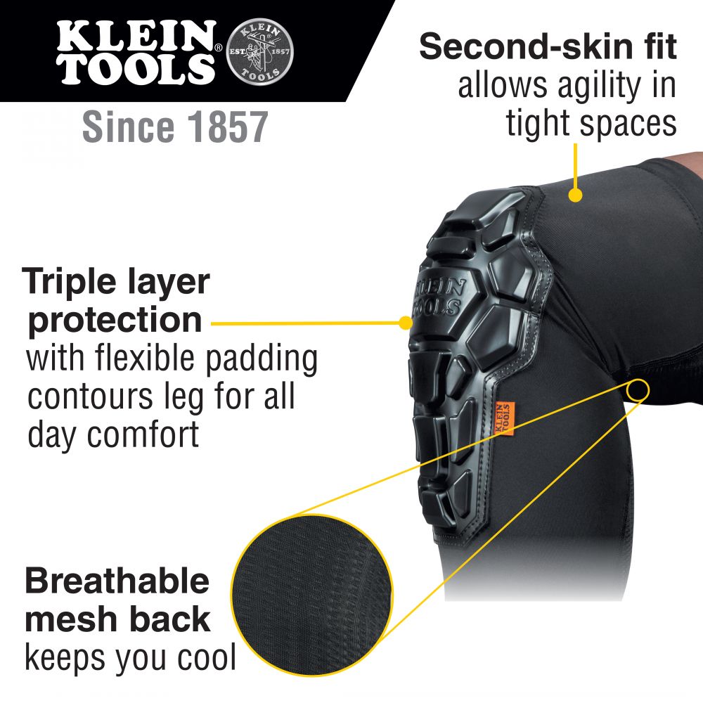 Klein 60511 Heavy Duty Knee Pad Sleeves, M/L - 2