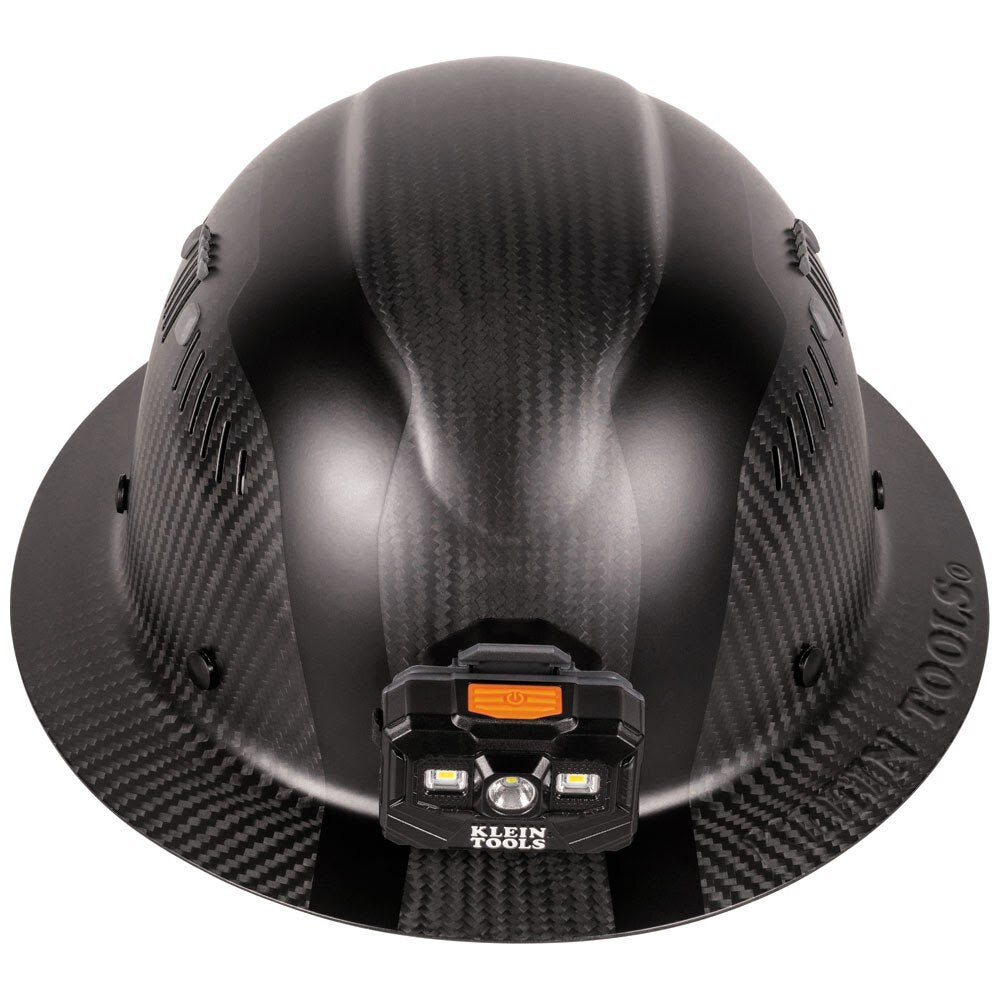 Klein 60512 Klein Carbon Fiber Full Brim Hard Hat with Headlamp, Titan - 6