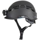 Klein 60517 Safety Helmet, Premium KARBN Pattern, Vented, Class C, Headlamp - 2