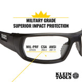 Klein 60537 Professional Safety Glasses, Full-Frame, Indoor/Outdoor Lens - 2