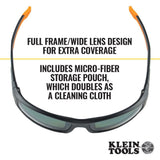 Klein 60539 Professional Safety Glasses, Full Frame, Polarized Lens - 4