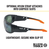 Klein 60539 Professional Safety Glasses, Full Frame, Polarized Lens - 5