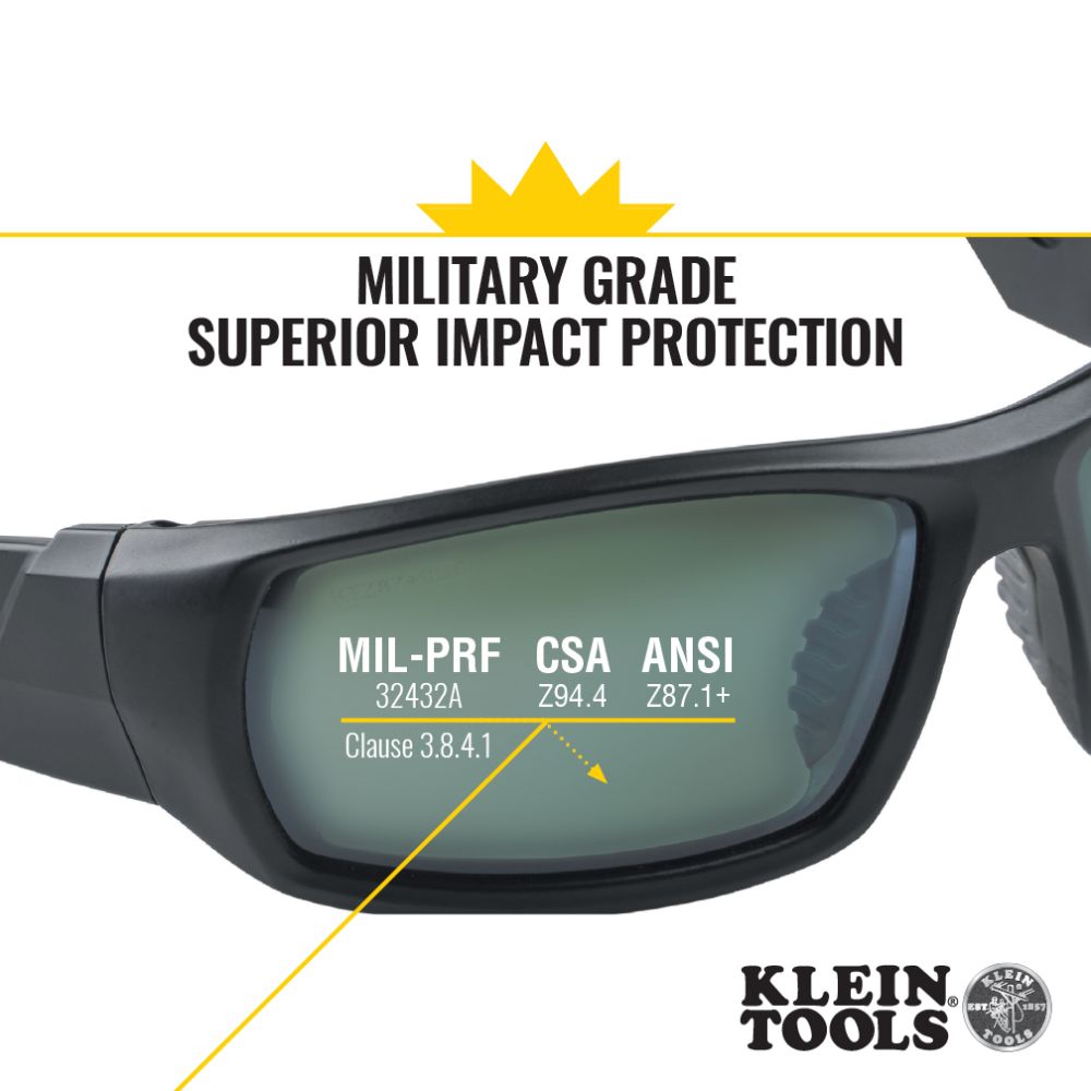 Klein 60539 Professional Safety Glasses, Full Frame, Polarized Lens - 6