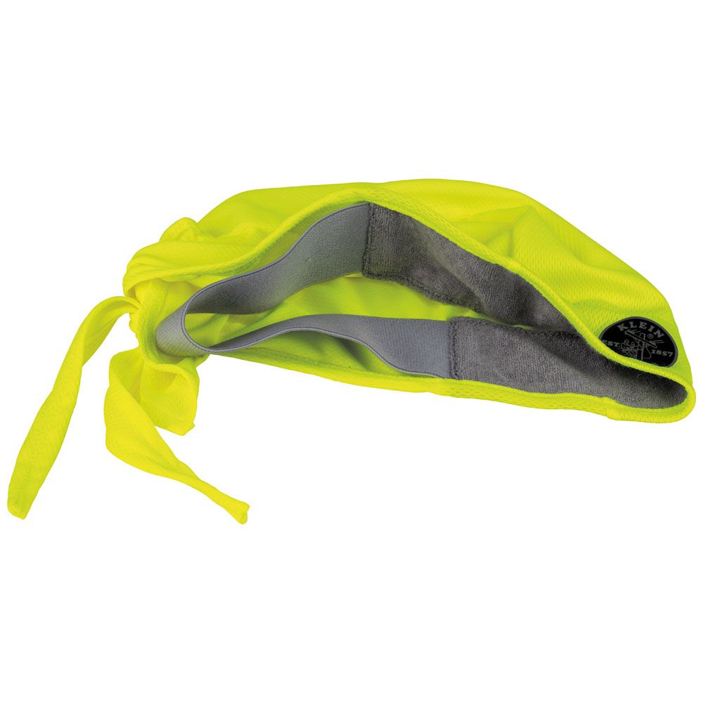 Klein 60546 Cooling Do Rag, High-Visibility Yellow, 2-Pack - 4