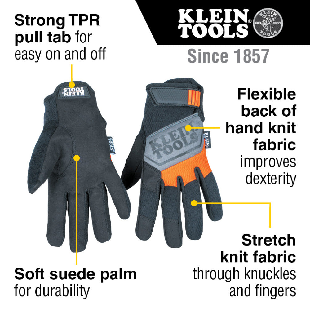 Klein 60595 General Purpose Gloves, Medium - 2