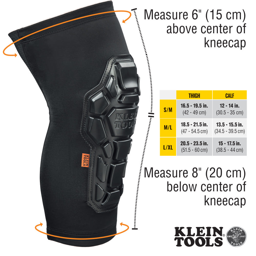 Klein 60615 Heavy Duty Knee Pad Sleeves, S/M - 3