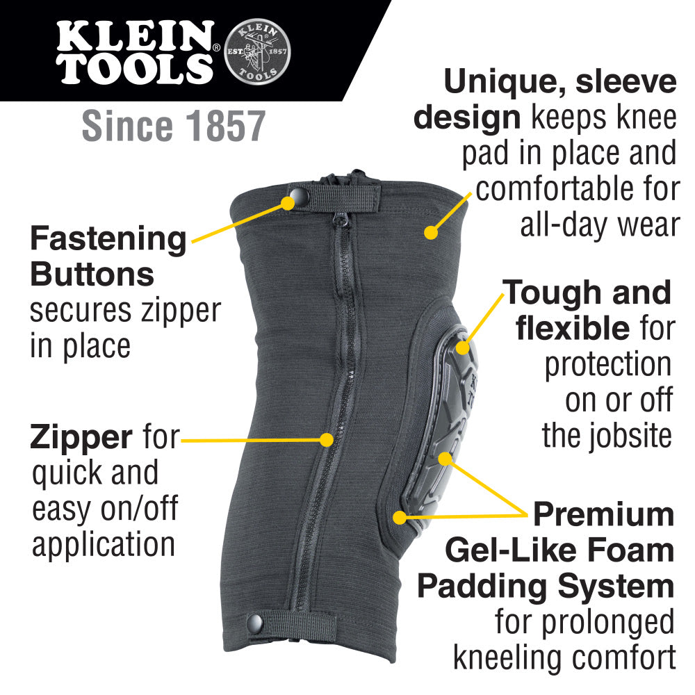 Klein 60629 Tough-Flex Knee Pad Sleeve M/L - 2