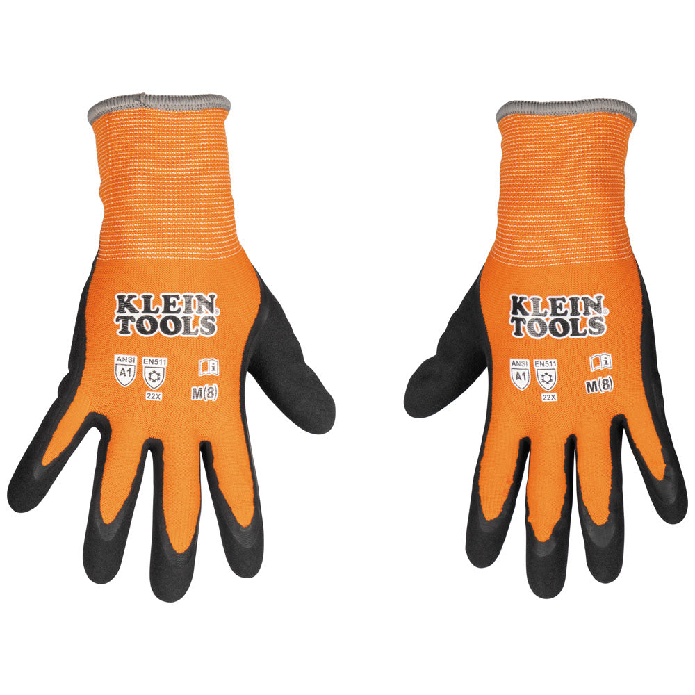 Klein 60837 Winter Knit Dipped Gloves, Cut Level A1, Touchscreen, X-Large - 5